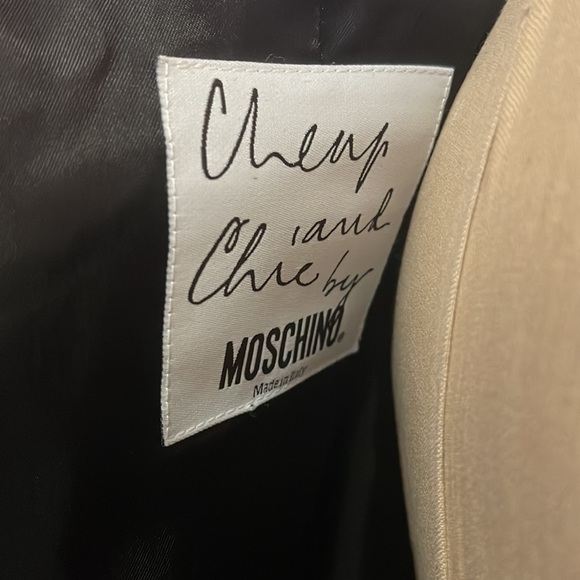 Moschino Cheap Chic Black Wool Numbers Graph Blazer  NWT - Picture 14 of 16